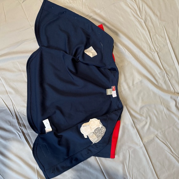 Nike Blue and Red Baseball Jersey with Classic Red Sox Style youth size 5 - Picture 7 of 7